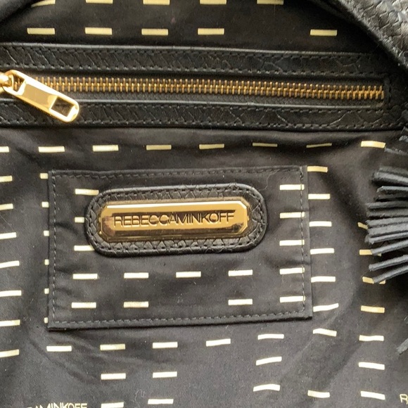 Rebecca Minkoff Large Black Leather Shoulder Bag - Picture 8 of 9